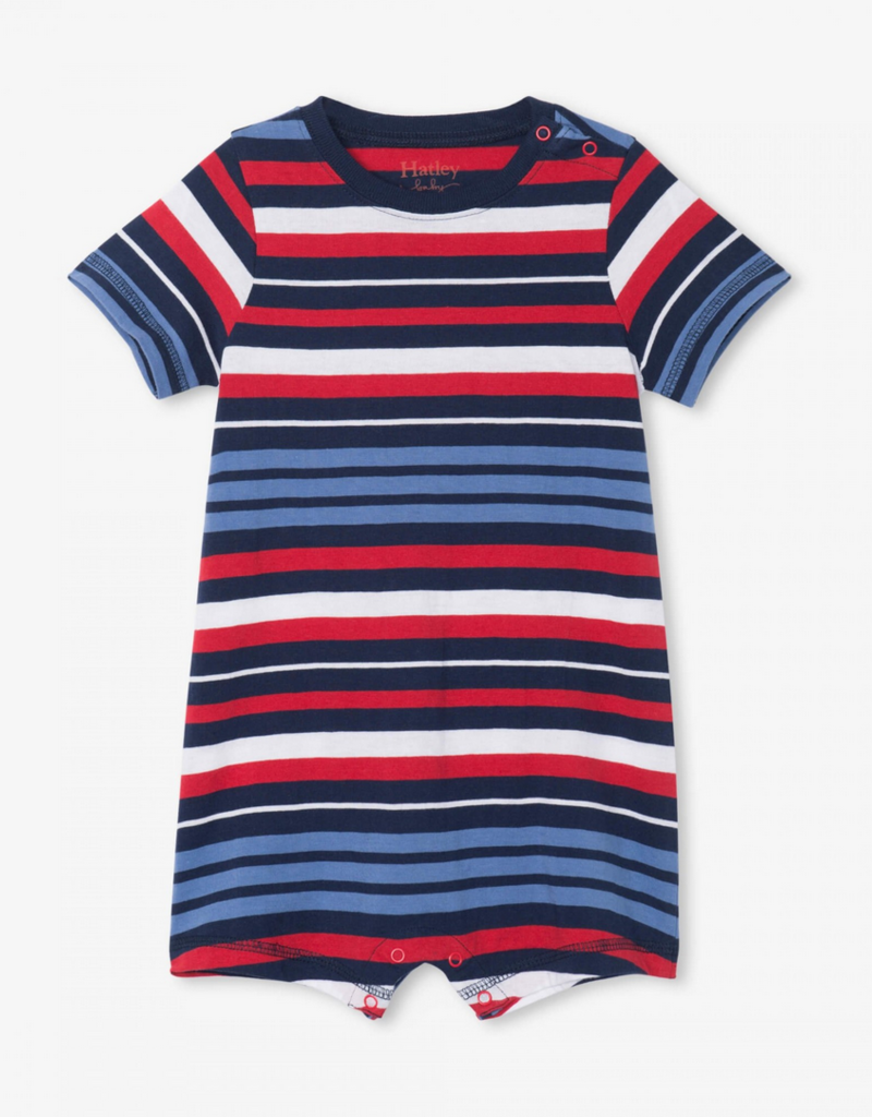 Hatley Hatley | Nautical Stripe Baby Romper