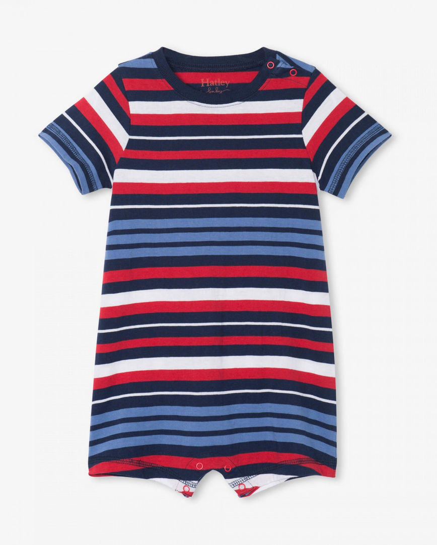 Hatley Hatley | Nautical Stripe Baby Romper