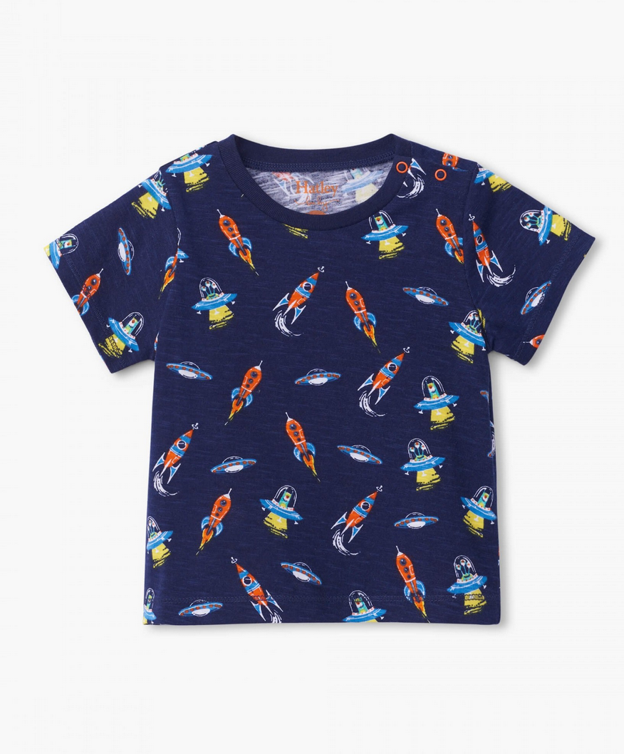 Hatley Hatley | Retro Rockets Baby Tee