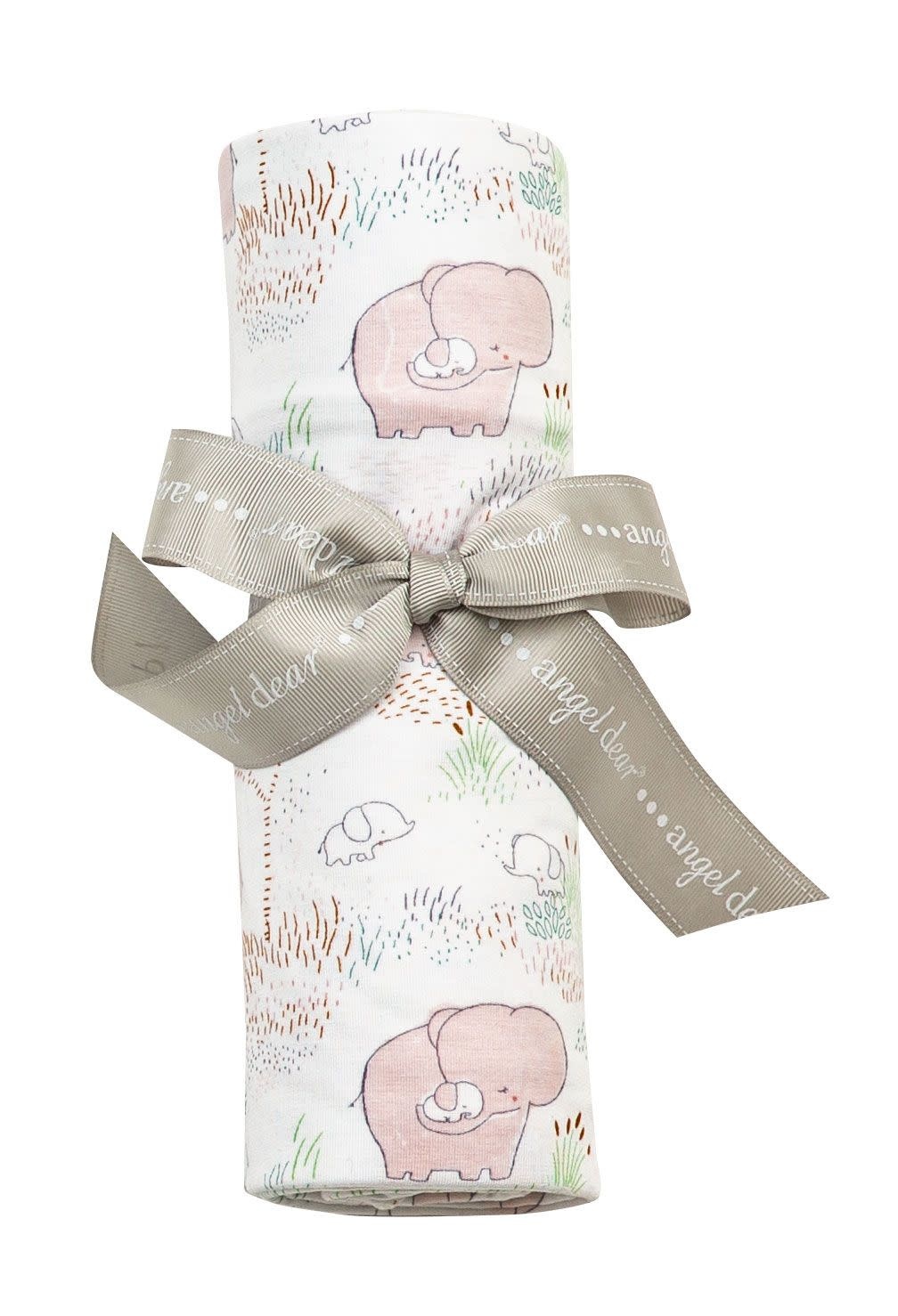 Angel Dear Angel Dear | Pink Elephant Bamboo Jersey Swaddle