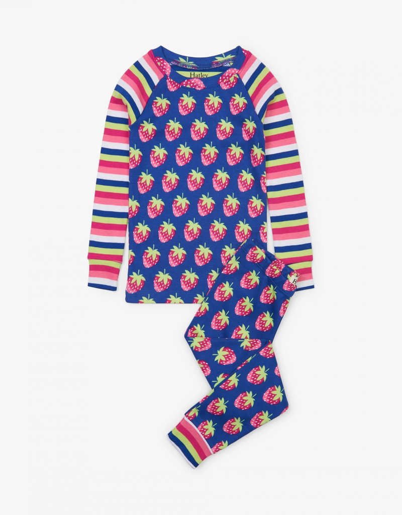 Hatley Hatley | Strawberries Organic Pajama Set