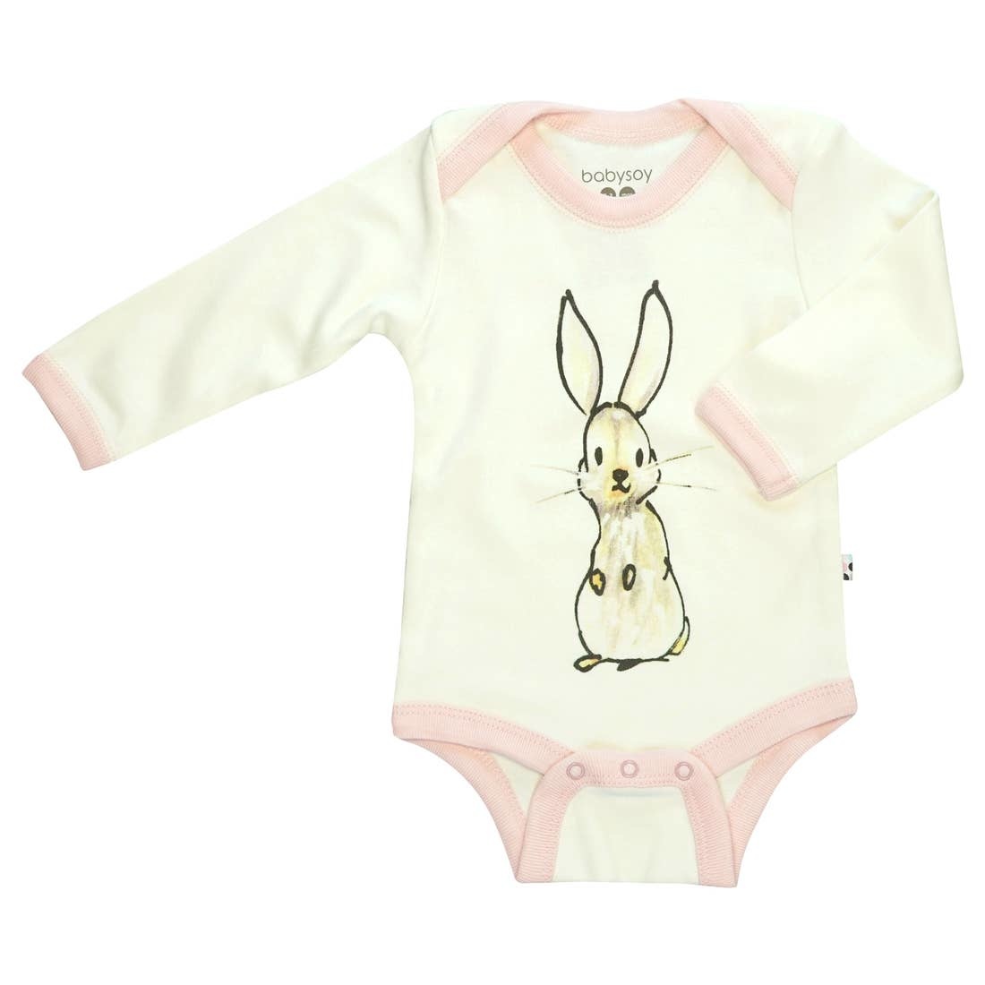 Babysoy Janey Baby Goodall Animal Body Suit- Rabbit