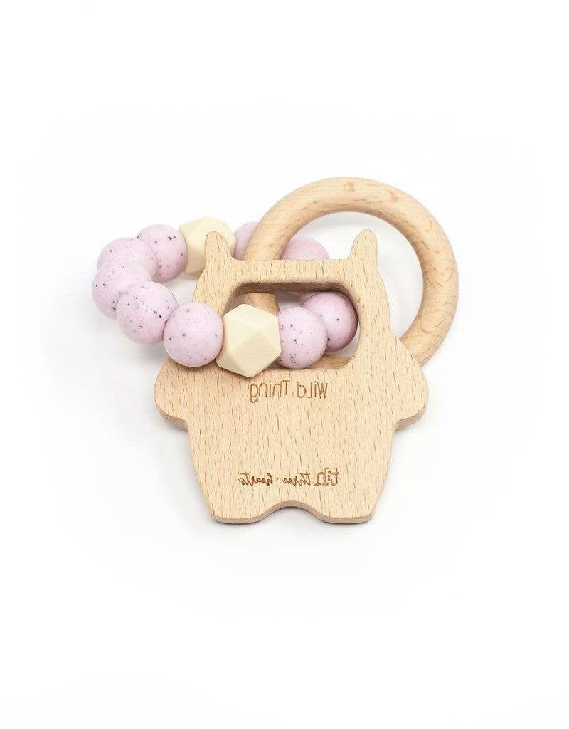 Three Hearts Modern Teething Accessories Three Hearts Wild Thing Teething Rattle