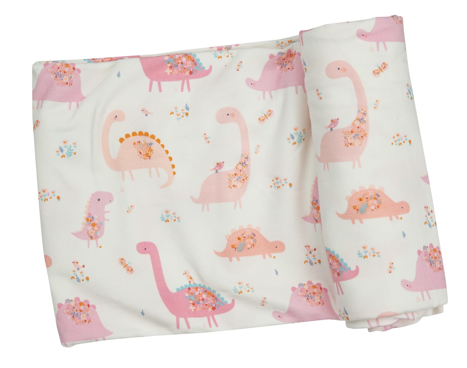 Angel Dear Angel Dear | Floral Dinos Swaddle Blanket
