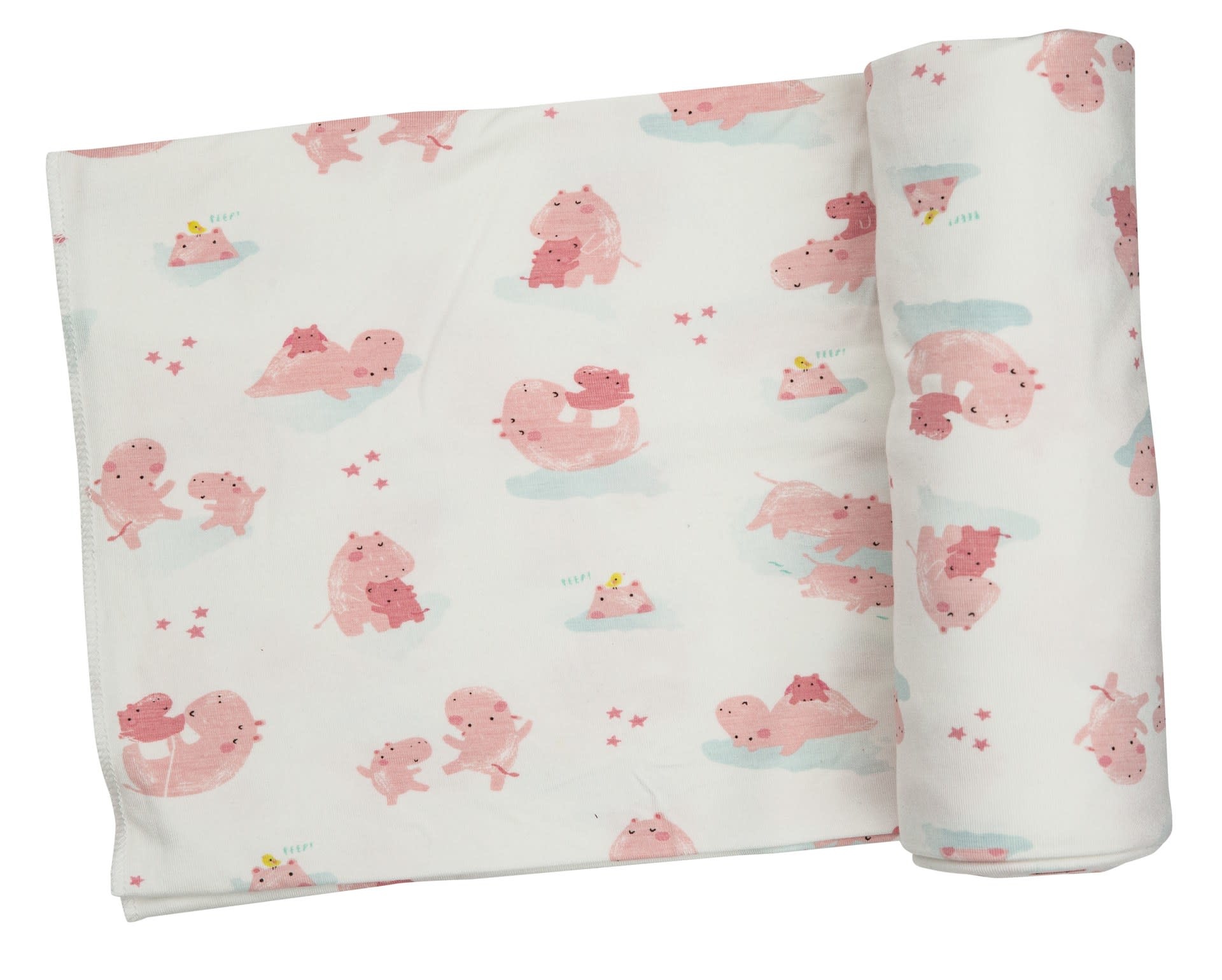 Angel Dear Angel Dear | Hippo Swaddle Blanket