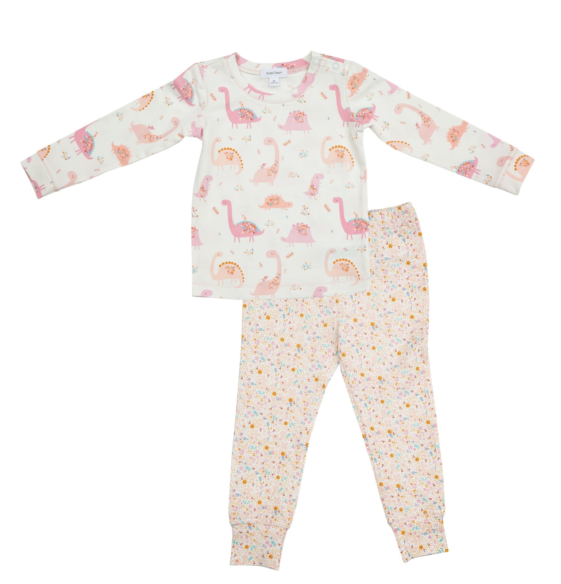Angel Dear Angel Dear | Floral Dino Lounge Wear Set