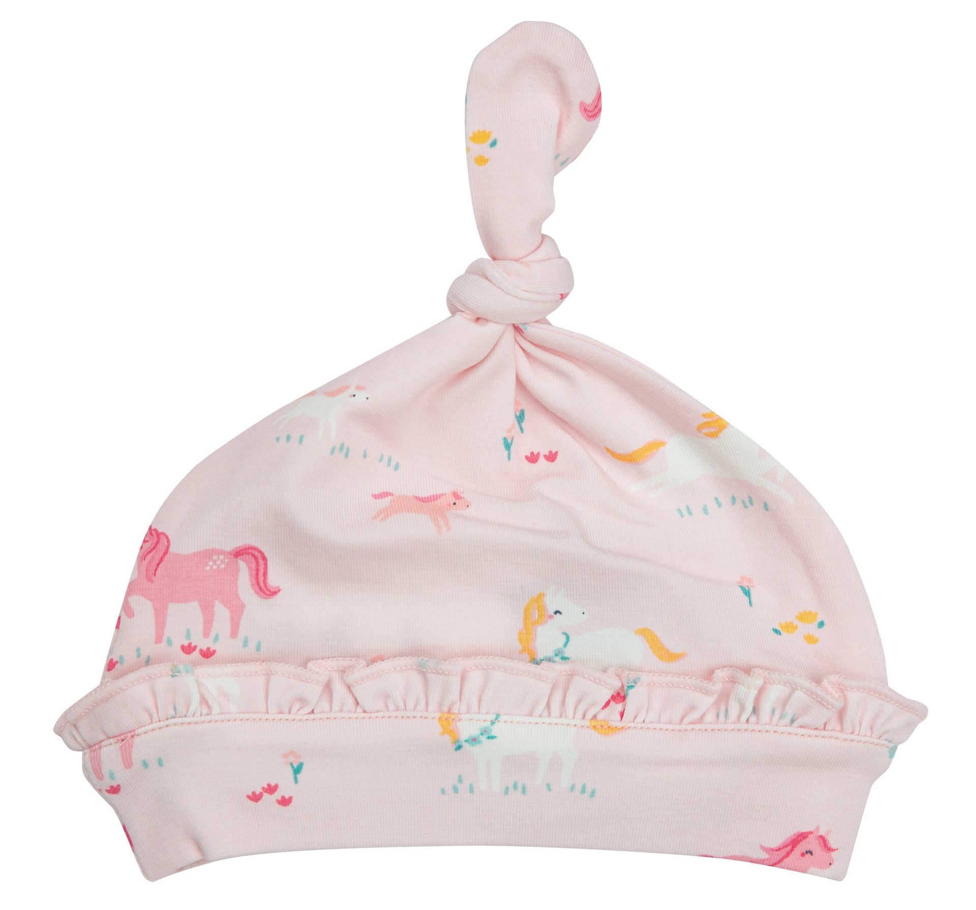 Angel Dear Angel Dear | Girl Ponies Ruffle Knotted Hat