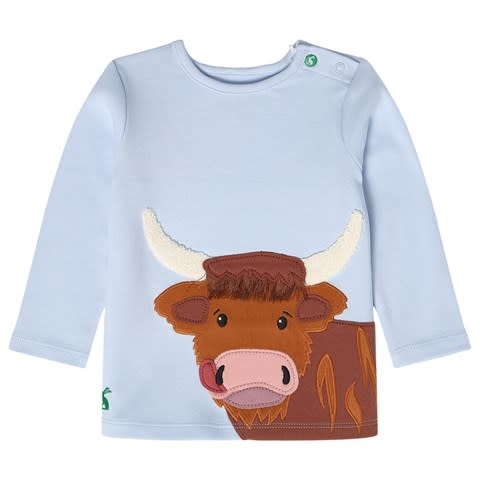 Joules Joules | Blue Cow Long Sleeve Tee