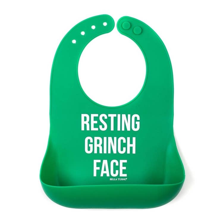 Bella Tunno Bella Tunno Wonder Bib | Resting Grinch Face