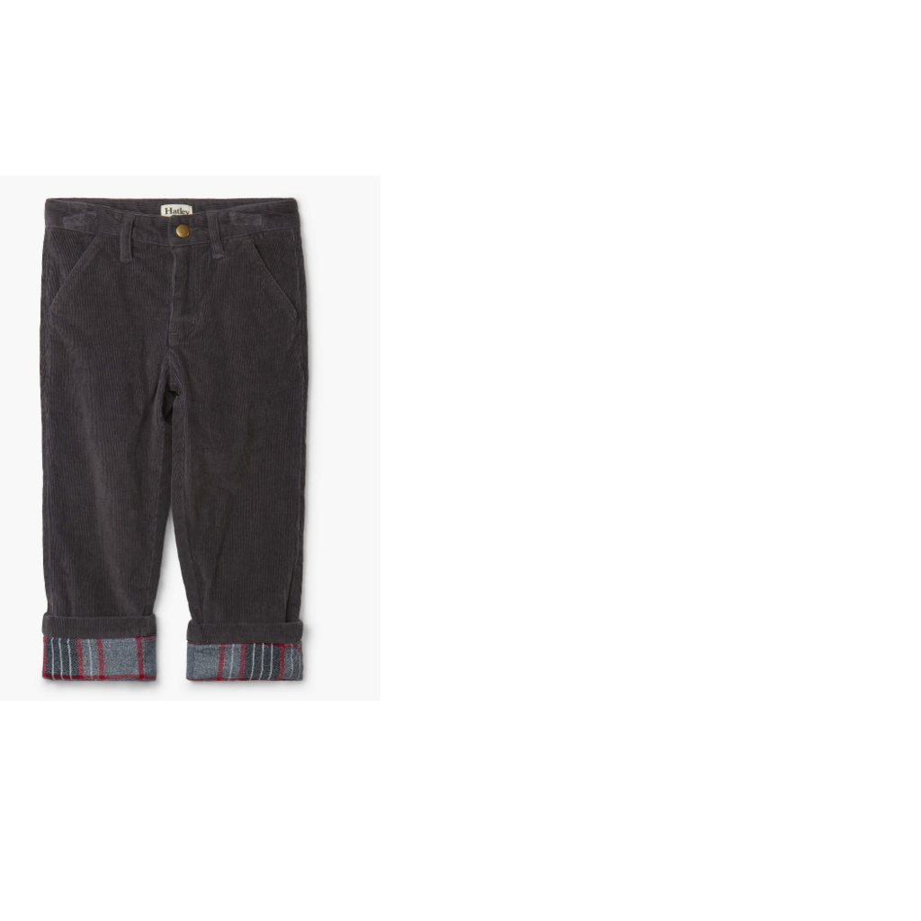 Hatley | Grey Stretch Cord Pant