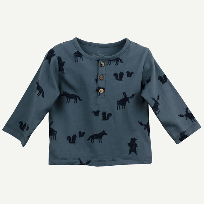 Oliver & Rain Oliver & Rain | Organic Cotton Wolf Print Tee Oliver & Rain Oliver & Rain | Organic Cotton Wolf Print Tee