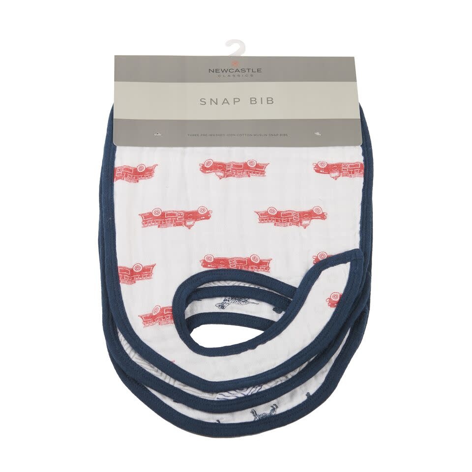 Newcastle Classics Newcastle Classics | Fire Truck and Dalmatian Snap Bibs
