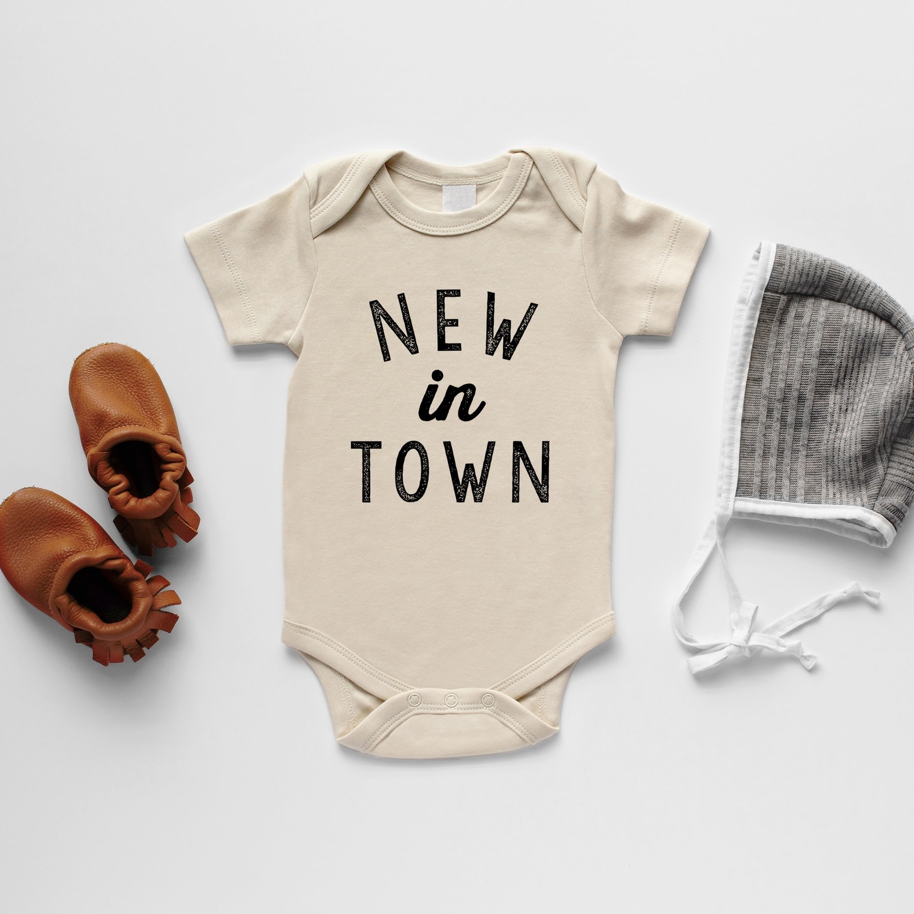 Gladfolk Gladfolk | New in Town Long Sleeve Onesie
