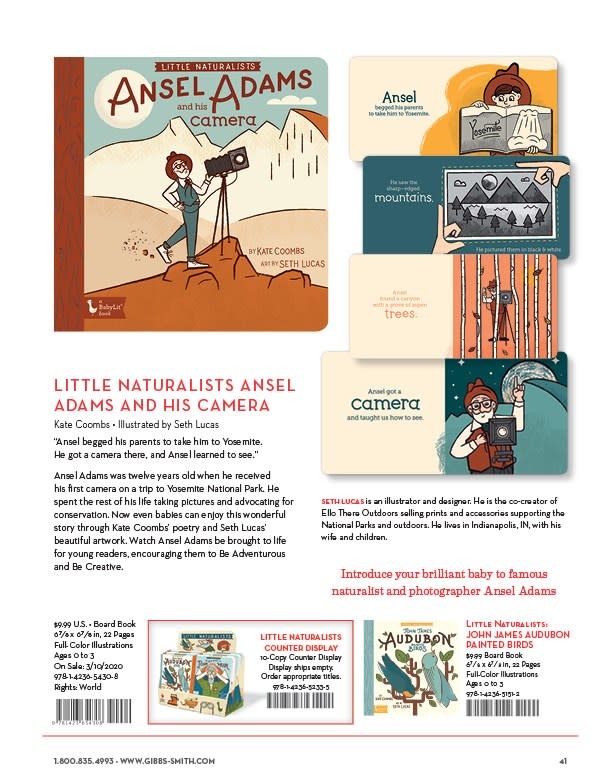 Gibbs Smith Little Naturalists: Ansel Adams and His Camera