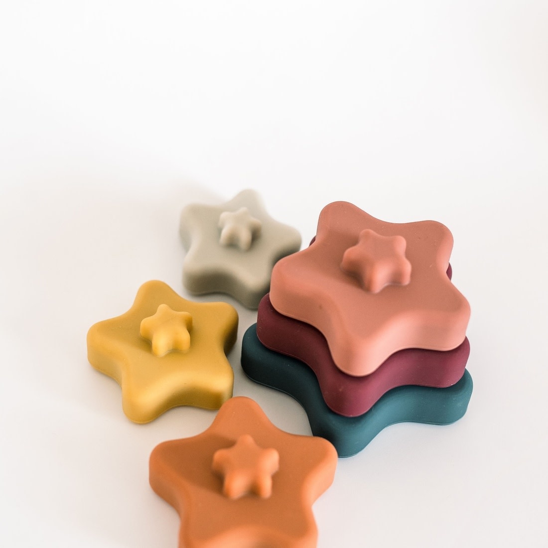 Three Hearts Modern Teething Accessories Three Hearts | Stella Star Stacker Set Muted