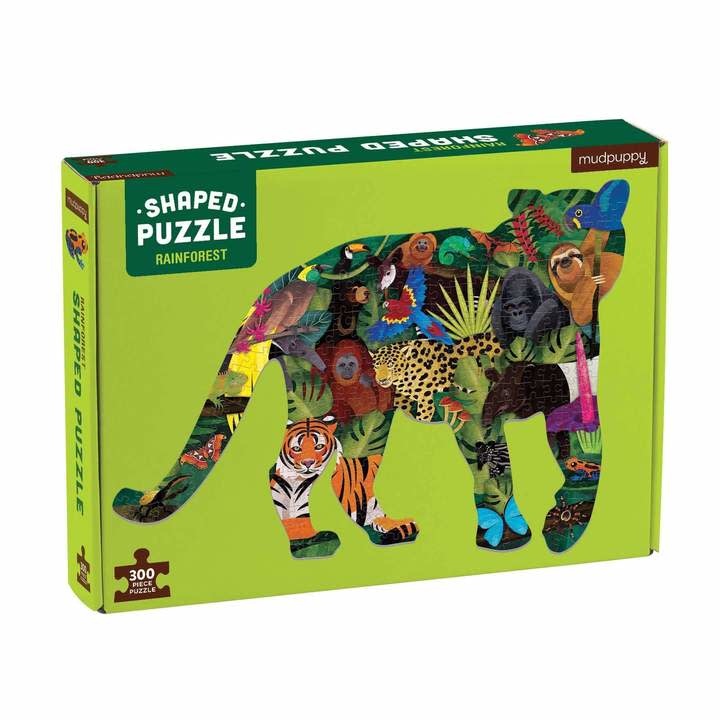 Mudpuppy | Rainforest Shaped Puzzle
