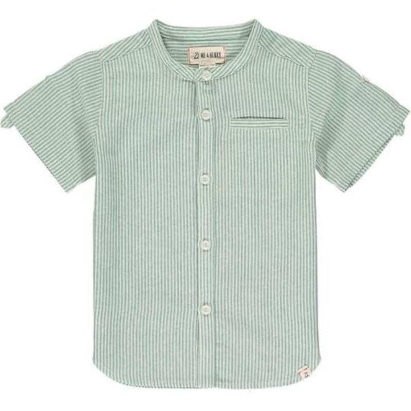Me & Henry Me & Henry | Shoreline Round Neck Button Up Green