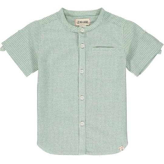 Me & Henry Me & Henry | Shoreline Round Neck Button Up Green