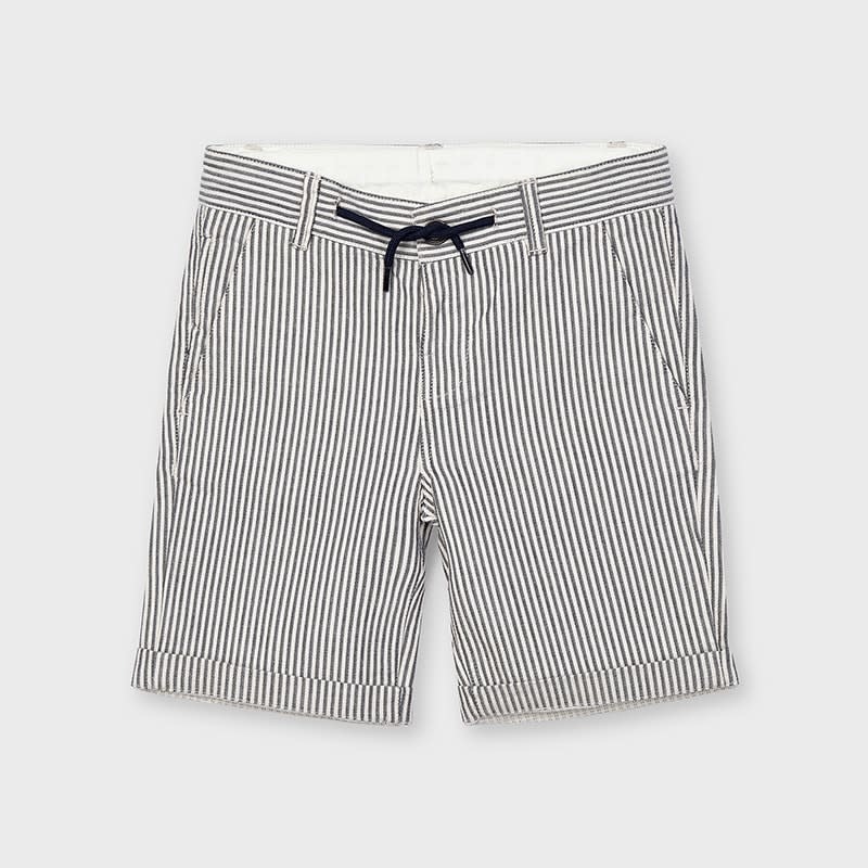 Mayoral Mayoral | Navy Stripe Cotton Short Mayoral Mayoral | Navy Stripe Cotton Short