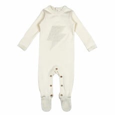 L'oved Baby L'oved Baby | Velveteen Graphic Footie Biege