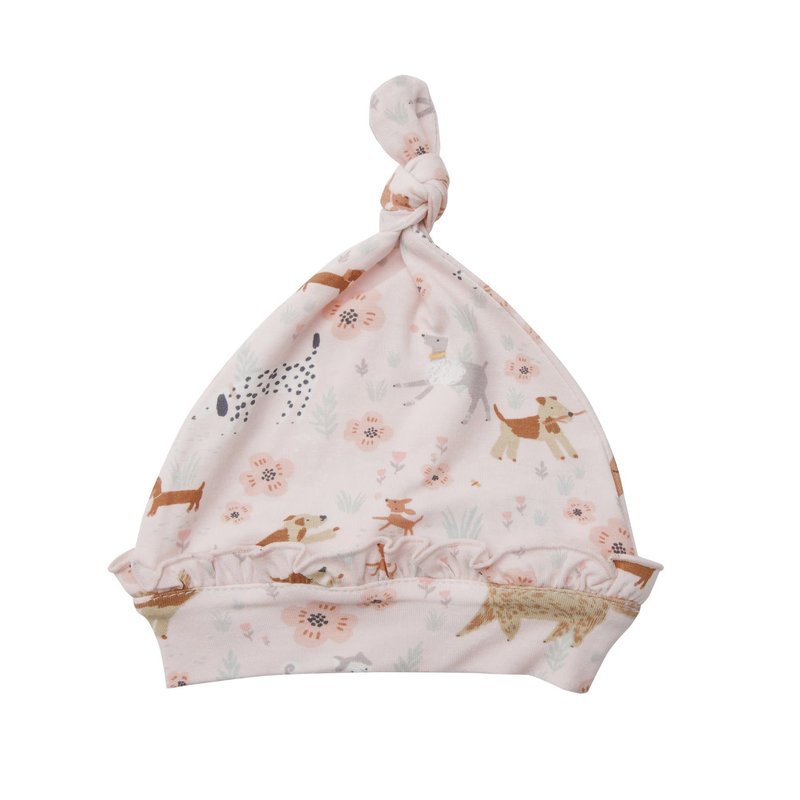Angel Dear Angel Dear | Floral Pups Knotted Hat 0-3 Mos