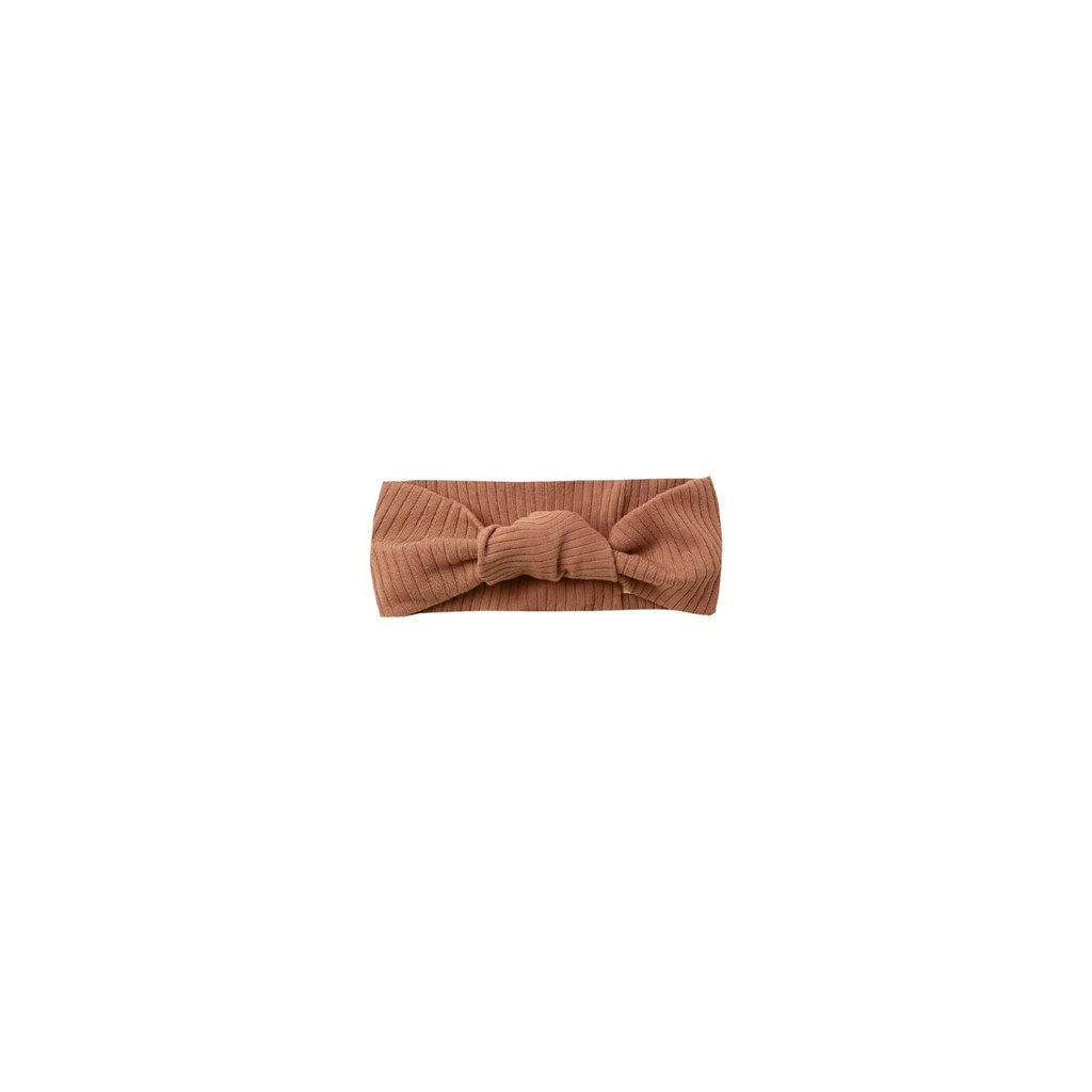 Quincy Mae Quincy Mae | Ribbed Knotted Headband Clay