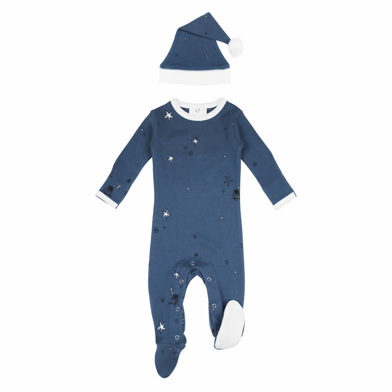 L'oved Baby L'oved Baby | Holiday Footie & Cap Set Silent Night