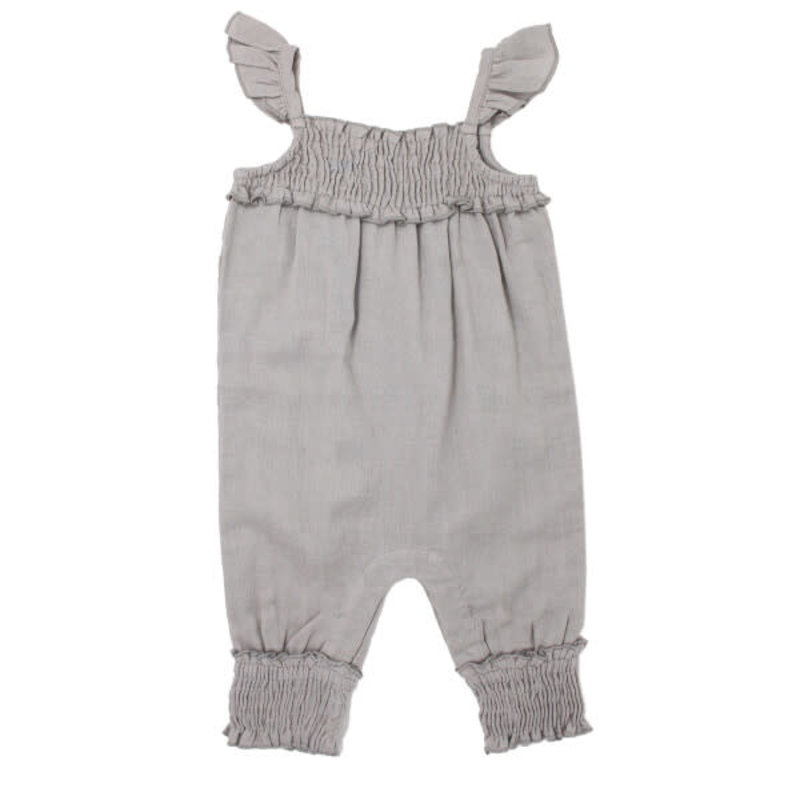 L'oved Baby L'oved Baby | Muslin Sleeveless Romper Cloud