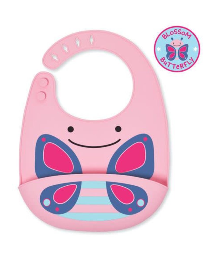 Fold & Go Silicone Bib: Butterfly