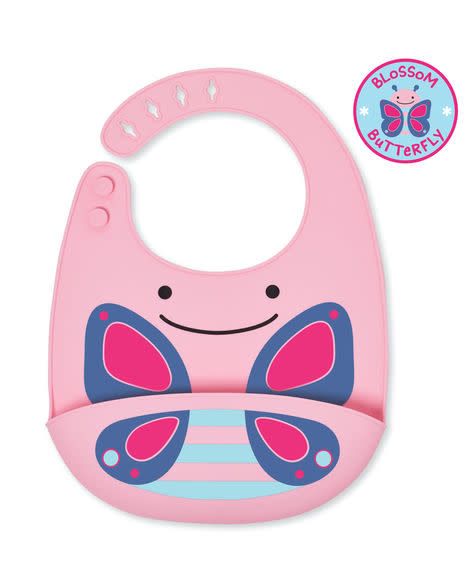 Fold & Go Silicone Bib: Butterfly