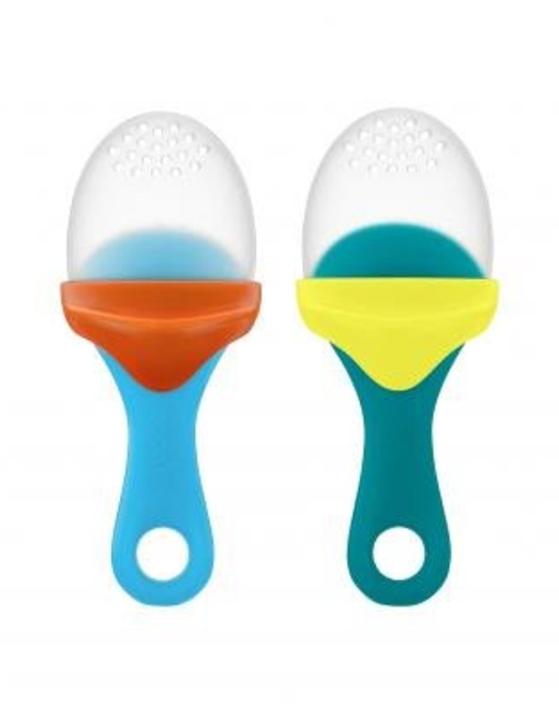 Tomy/Boon Pulp Silicone Feeder | 2 Pack Teal/Blue