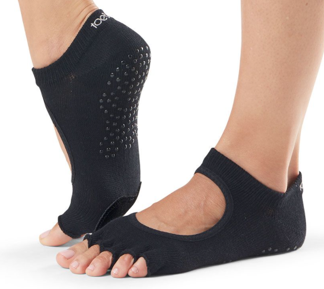 ToeSox Womens Plie Full Toe Grip for Yoga Dance Barre Toe Socks With LEATHER PAD Pilates ToeSox Womens Plie Full Toe Grip for Yoga Dance Barre Toe Socks With LEATHER PAD Pilates