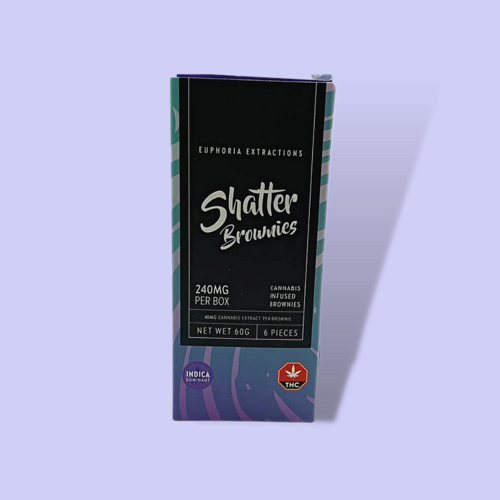 Euphoria Extractions Shatter Brownies - 240mg THC Euphoria Extractions Shatter Brownies - 240mg THC