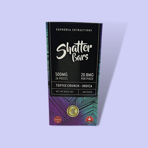 Euphoria Extractions Toffee Crunch - 500mg THC - Indica Euphoria Extractions Toffee Crunch - 500mg THC - Indica