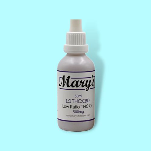 Mary's 1:1 THC:CBD Low Ratio THC Oil - 500mg Mary's 1:1 THC:CBD Low Ratio THC Oil - 500mg