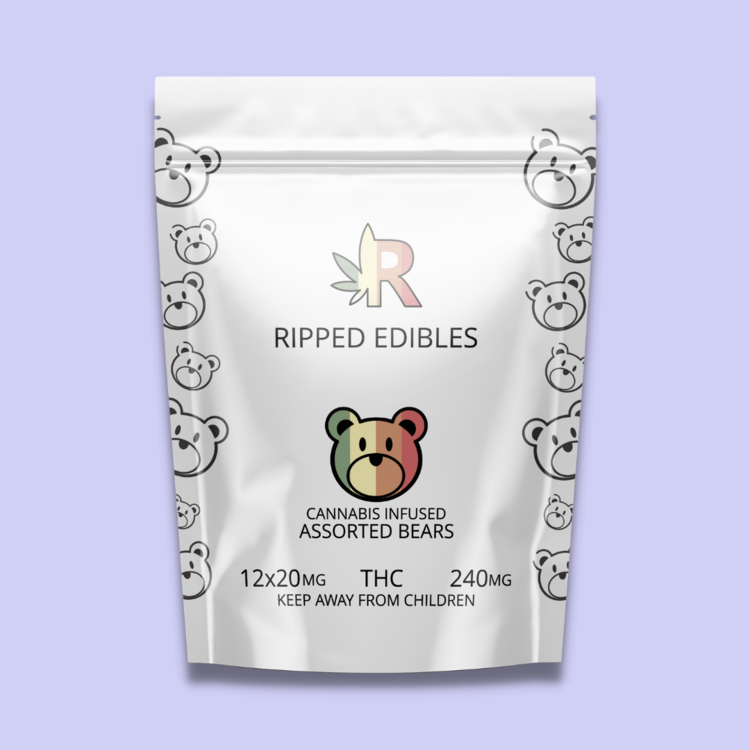 Ripped Edibles Assorted Bears - 240mg THC