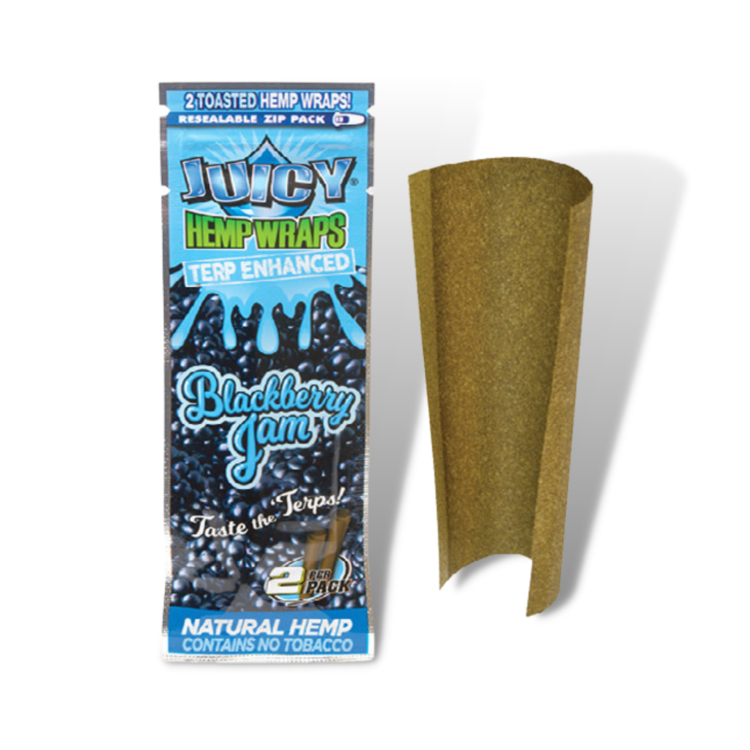 Juicy Jay Juicy Jay Hemp Wrap Terp Enhanced - Blackberry Jam