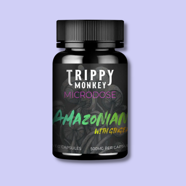 Trippy Monkey Trippy Monkey Microdose Mushroom Capsules – 7 x 500mg