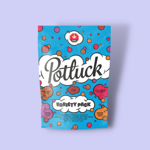 Potluck THC Gummies - Variety Pack - 100mg