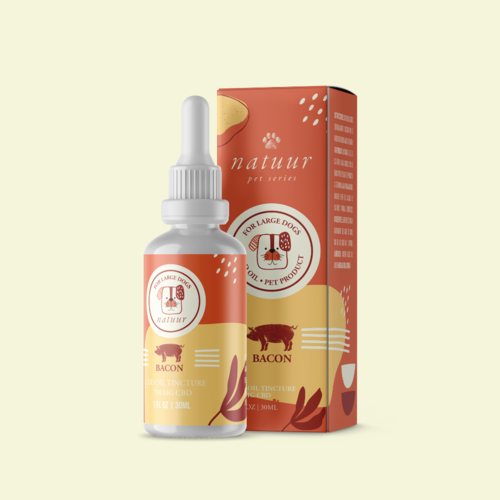 natuur CBD Bacon Oil Tincture - Large Dog - 750mg CBD