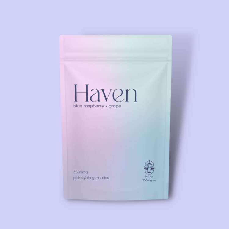Haven  Haven - Psilocybin Gummies - 3500mg - Blue Raspberry + Grape