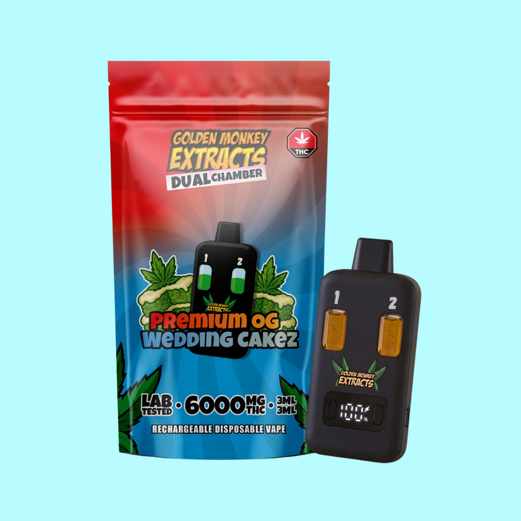 Golden Monkey Extracts Golden Monkey Extracts - THC Vape - Dual Chamber - 6000mg (6g)
