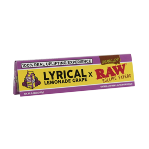 RAW LYRICAL Lemonade Grape x RAW — King Size Rolling Papers