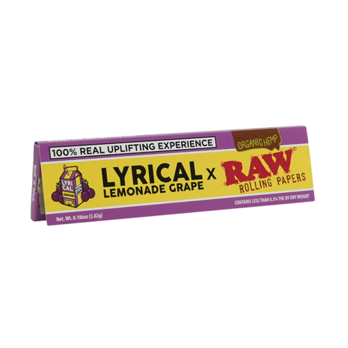 RAW LYRICAL Lemonade Grape x RAW — King Size Rolling Papers