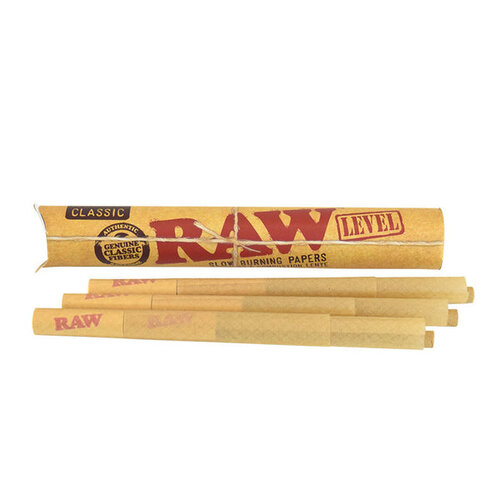 RAW Pre-Rolled Level Cones — Spiral Tip