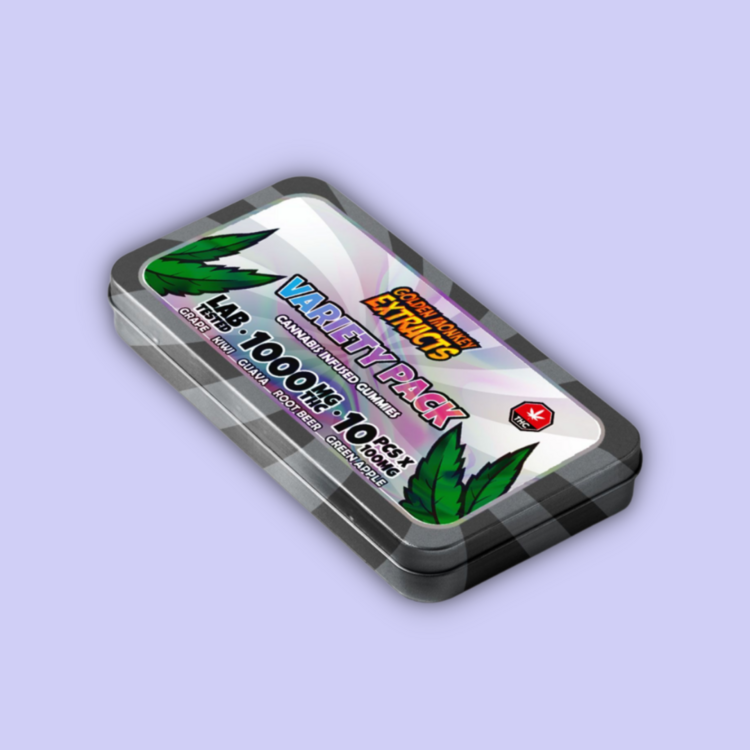 Golden Monkey Extracts Golden Monkey Extracts — High Dose THC Gummies — 1000mg — Variety Pack