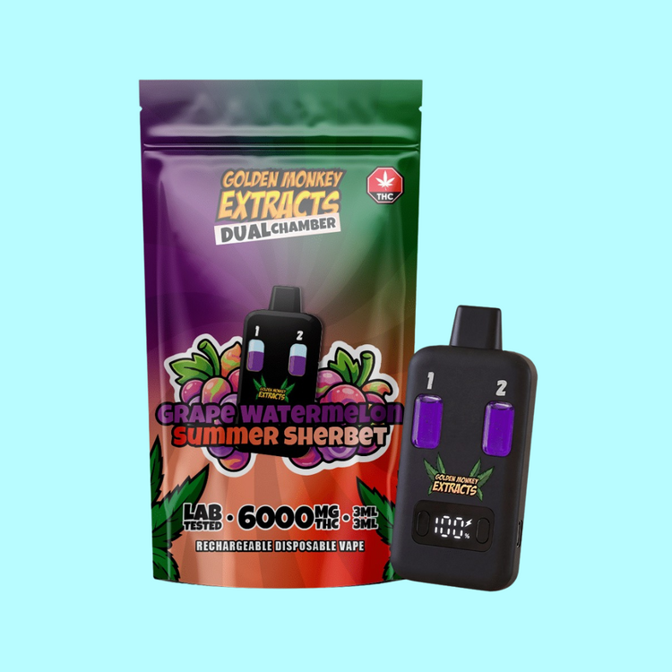 Golden Monkey Extracts Golden Monkey Extracts - THC Vape - Dual Chamber - 6000mg (6g)