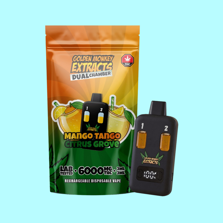 Golden Monkey Extracts Golden Monkey Extracts - THC Vape - Dual Chamber - 6000mg (6g)
