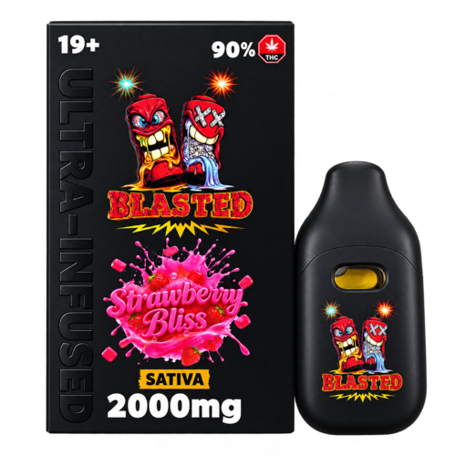 Blasted Liquid Diamonds & Shatter Disposable Vape — 2g (# S - Z)