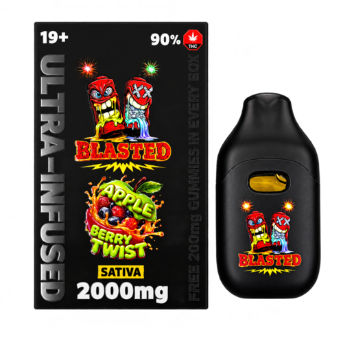 Blasted Liquid Diamonds & Shatter Disposable Vape — 2g (# A - C)